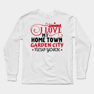 I love Garden City New York Long Sleeve T-Shirt